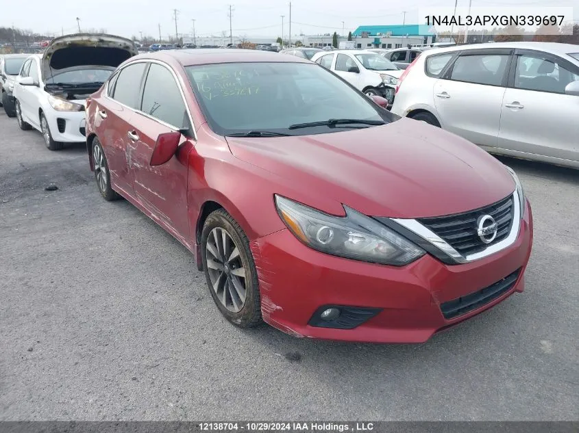 2016 Nissan Altima VIN: 1N4AL3APXGN339697 Lot: 12138704