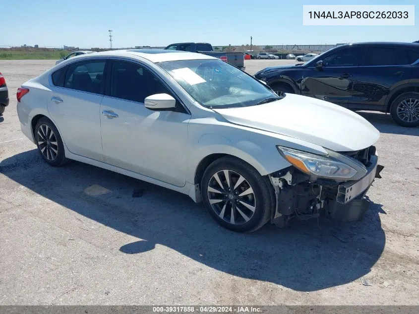 2016 Nissan Altima 2.5 Sv VIN: 1N4AL3AP8GC262033 Lot: 39317858