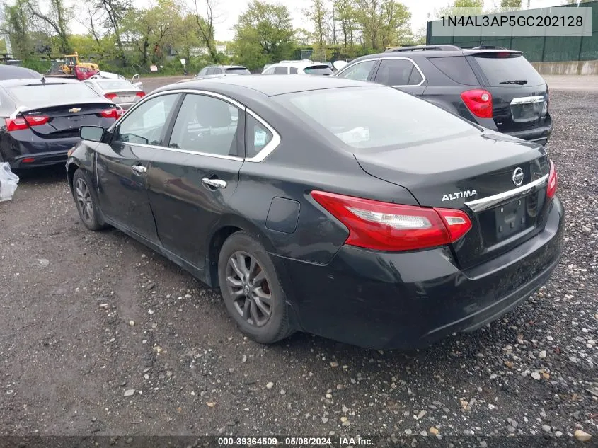 2016 Nissan Altima 2.5 S VIN: 1N4AL3AP5GC202128 Lot: 39364509