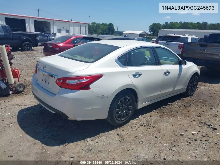 2016 Nissan Altima 2.5/2.5 S/2.5 Sl/2.5 Sr/2.5 Sv VIN: 1N4AL3AP9GC245693 Lot: 39459540