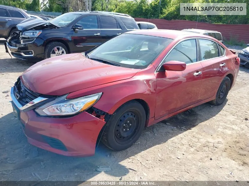 2016 Nissan Altima 2.5/2.5 S/2.5 Sl/2.5 Sr/2.5 Sv VIN: 1N4AL3AP7GC205810 Lot: 39533425