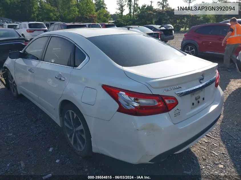 1N4AL3AP3GN392094 2016 Nissan Altima 2.5 Sr