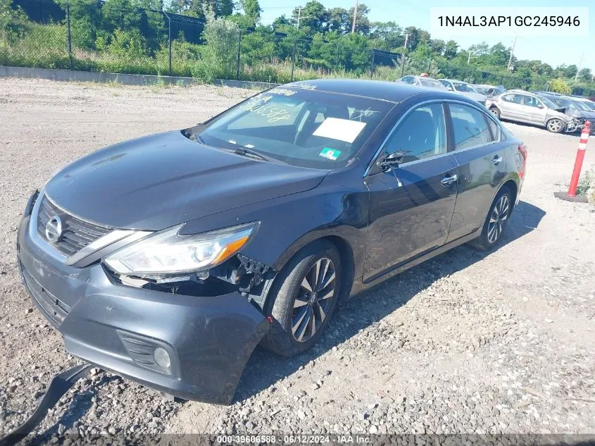 2016 Nissan Altima 2.5/2.5 S/2.5 Sl/2.5 Sr/2.5 Sv VIN: 1N4AL3AP1GC245946 Lot: 39606588