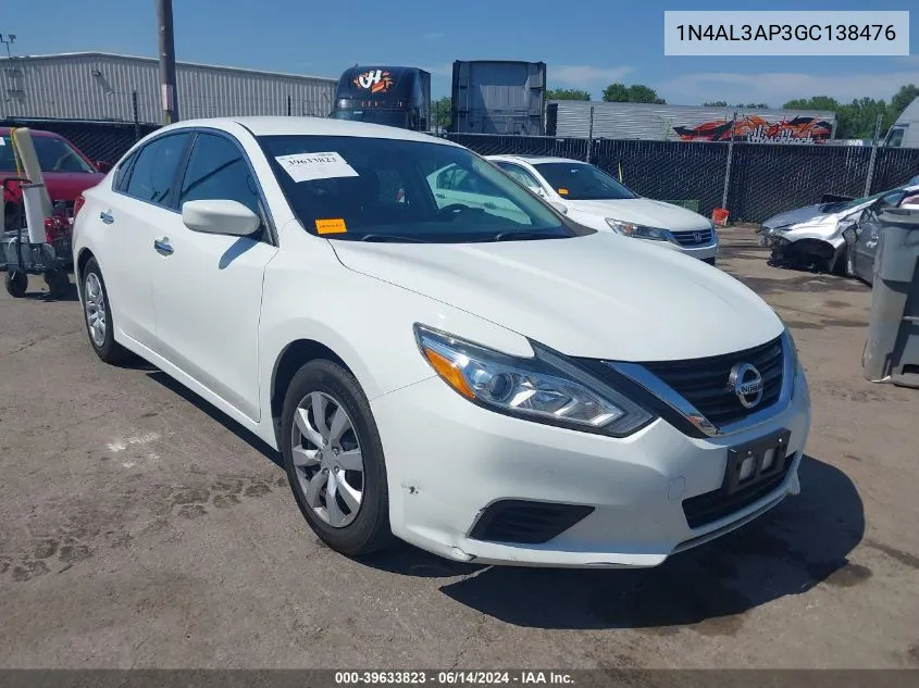 1N4AL3AP3GC138476 2016 Nissan Altima 2.5 S