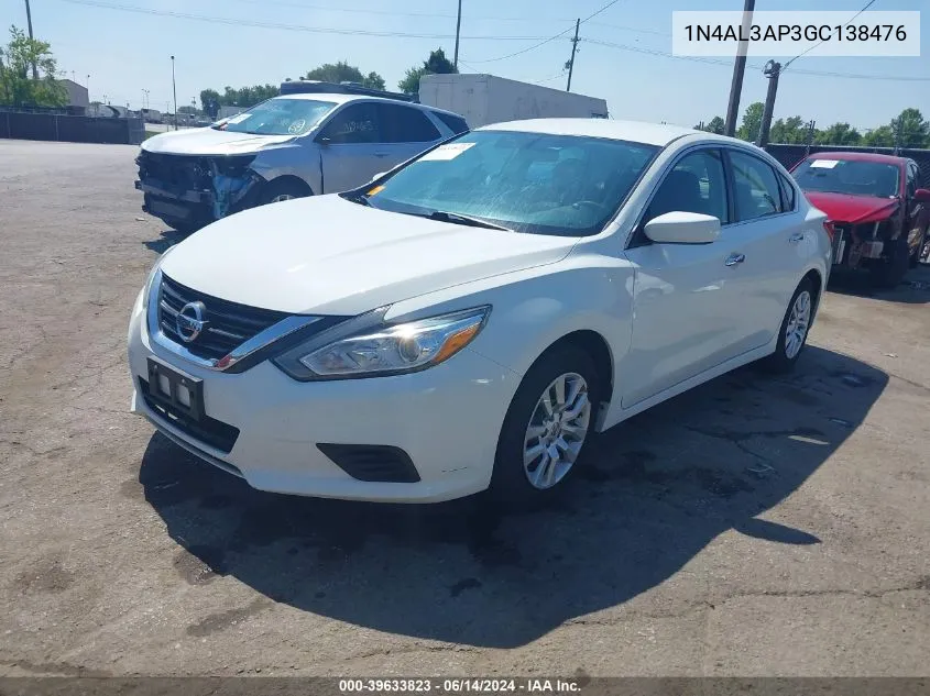 2016 Nissan Altima 2.5 S VIN: 1N4AL3AP3GC138476 Lot: 39633823