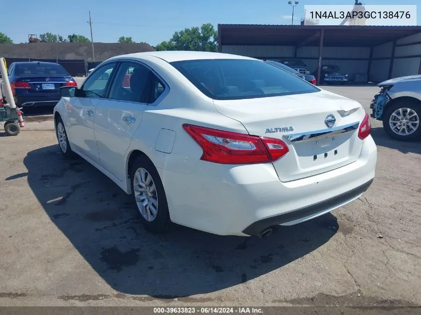 1N4AL3AP3GC138476 2016 Nissan Altima 2.5 S