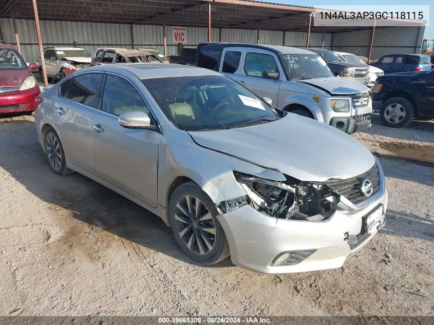 1N4AL3AP3GC118115 2016 Nissan Altima 2.5 Sv