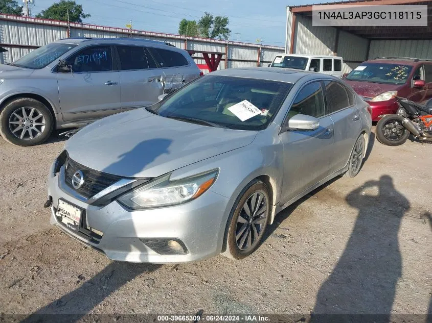 2016 Nissan Altima 2.5 Sv VIN: 1N4AL3AP3GC118115 Lot: 39665309