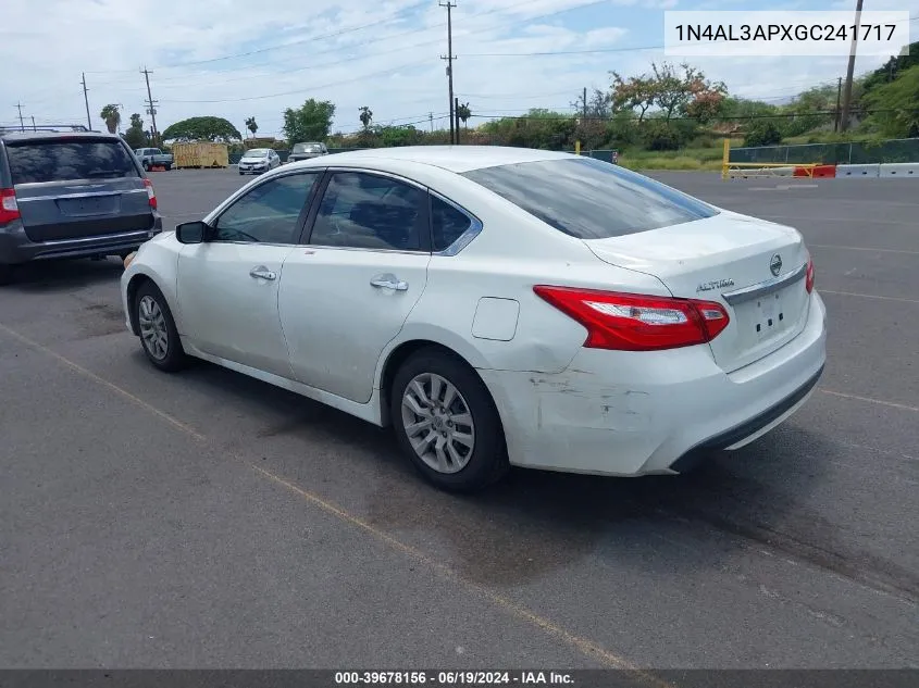 1N4AL3APXGC241717 2016 Nissan Altima 2.5/2.5 S/2.5 Sl/2.5 Sr/2.5 Sv