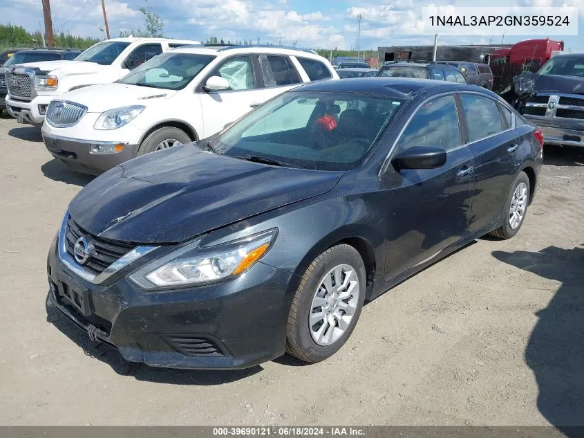 2016 Nissan Altima 2.5/2.5 S/2.5 Sl/2.5 Sr/2.5 Sv VIN: 1N4AL3AP2GN359524 Lot: 39690121