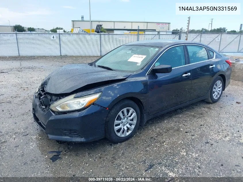 2016 Nissan Altima 2.5 S VIN: 1N4AL3AP5GN331569 Lot: 39711038