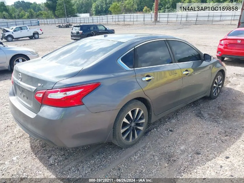 2016 Nissan Altima 2.5 Sv VIN: 1N4AL3AP1GC159858 Lot: 39728211