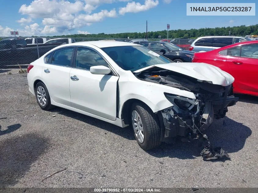 2016 Nissan Altima 2.5/2.5 S/2.5 Sl/2.5 Sr/2.5 Sv VIN: 1N4AL3AP5GC253287 Lot: 39790952