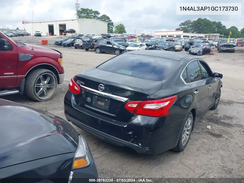 2016 Nissan Altima 2.5/2.5 S/2.5 Sl/2.5 Sr/2.5 Sv VIN: 1N4AL3AP1GC173730 Lot: 39793235