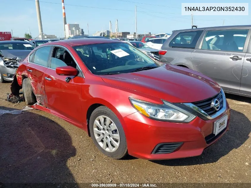 1N4AL3AP2GN352430 2016 Nissan Altima 2.5 S