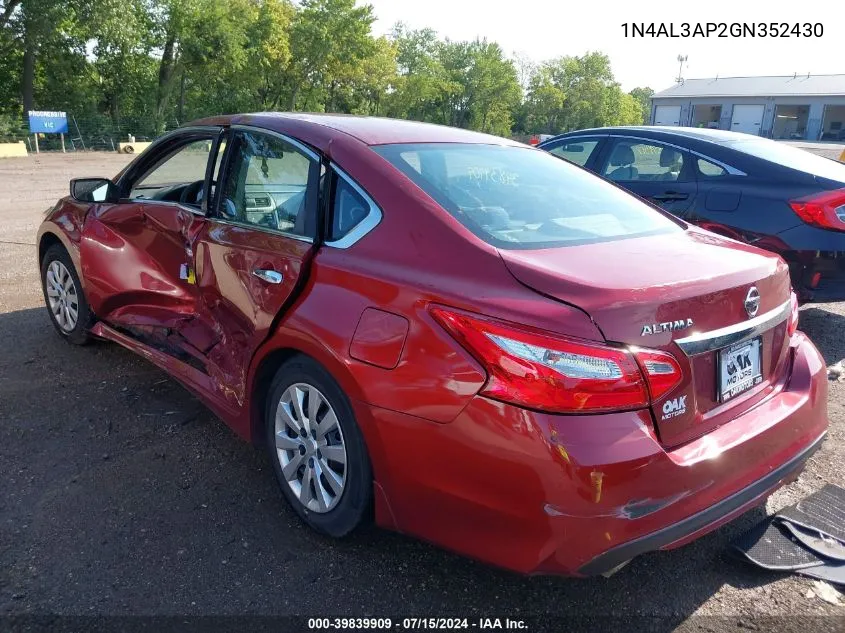 1N4AL3AP2GN352430 2016 Nissan Altima 2.5 S