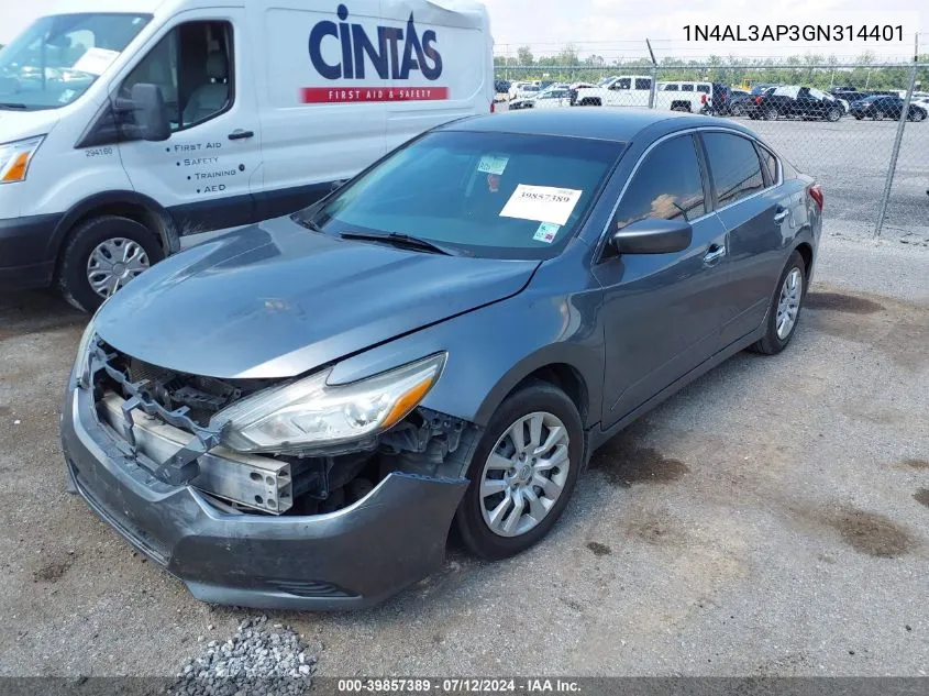 1N4AL3AP3GN314401 2016 Nissan Altima 2.5 S