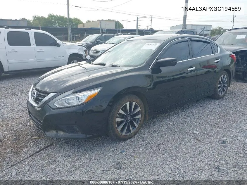 2016 Nissan Altima 2.5 Sv VIN: 1N4AL3APXGC194589 Lot: 39886107