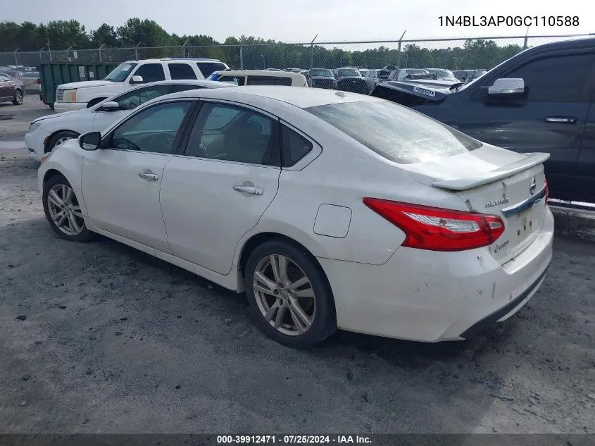 1N4BL3AP0GC110588 2016 Nissan Altima 3.5 Sl/3.5 Sr