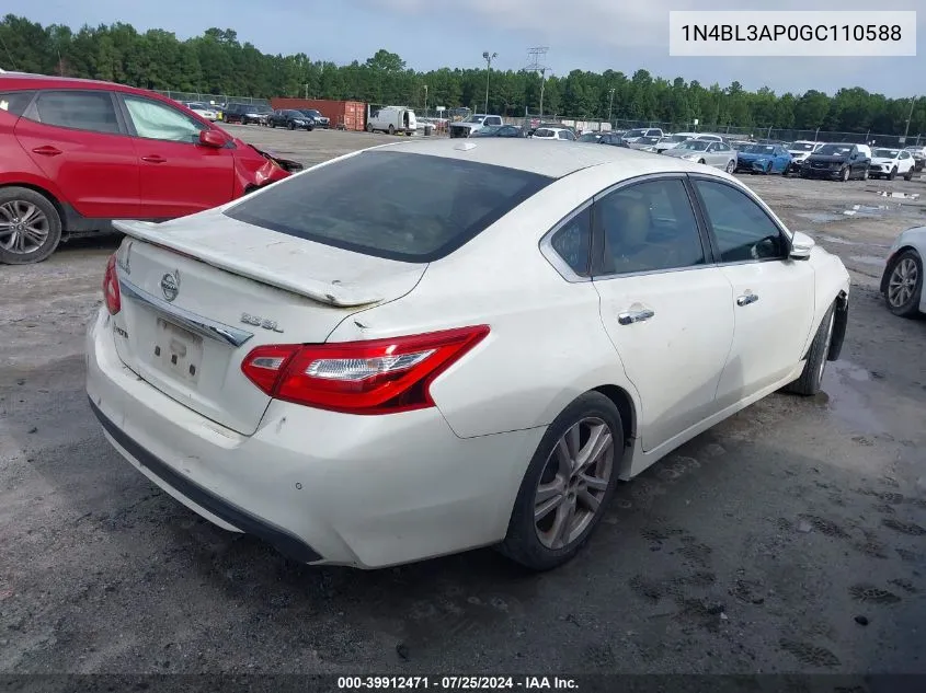 2016 Nissan Altima 3.5 Sl/3.5 Sr VIN: 1N4BL3AP0GC110588 Lot: 39912471