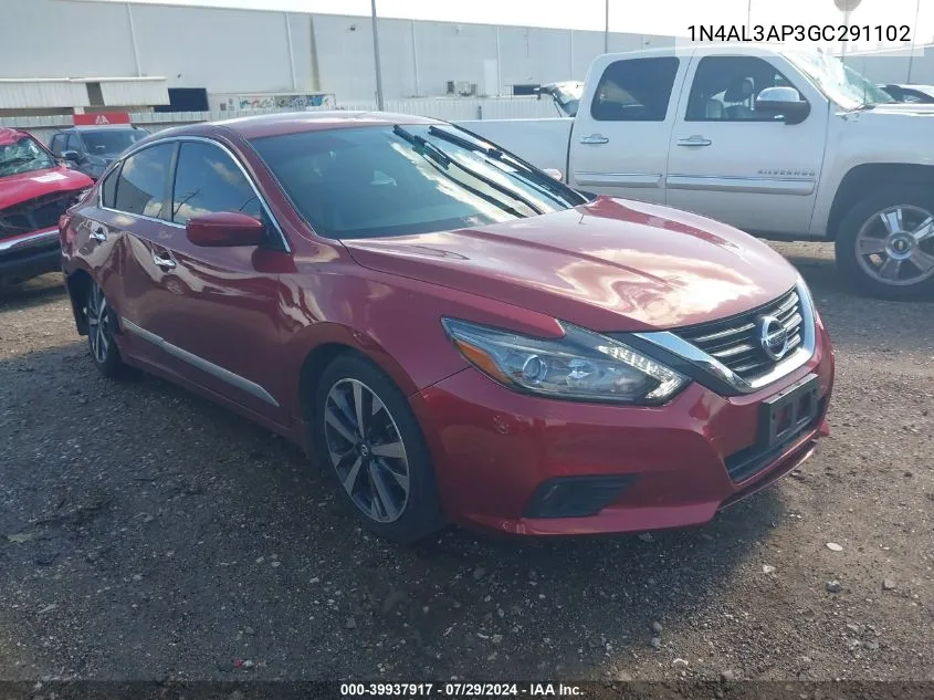 2016 Nissan Altima 2.5 Sr VIN: 1N4AL3AP3GC291102 Lot: 39937917