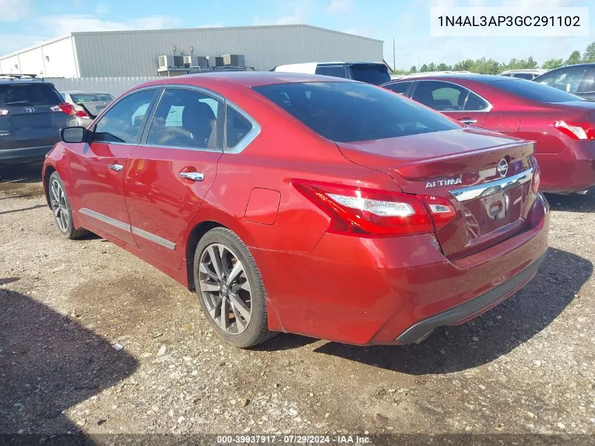 1N4AL3AP3GC291102 2016 Nissan Altima 2.5 Sr