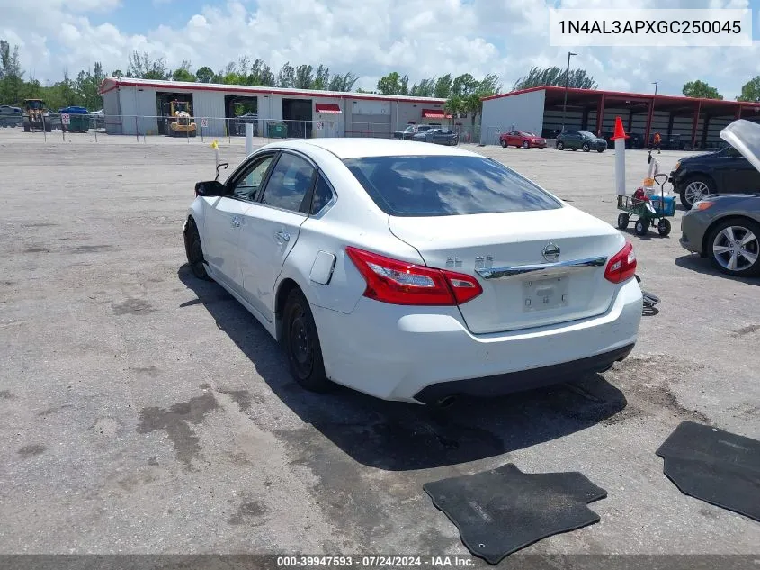 1N4AL3APXGC250045 2016 Nissan Altima 2.5/2.5 S/2.5 Sl/2.5 Sr/2.5 Sv