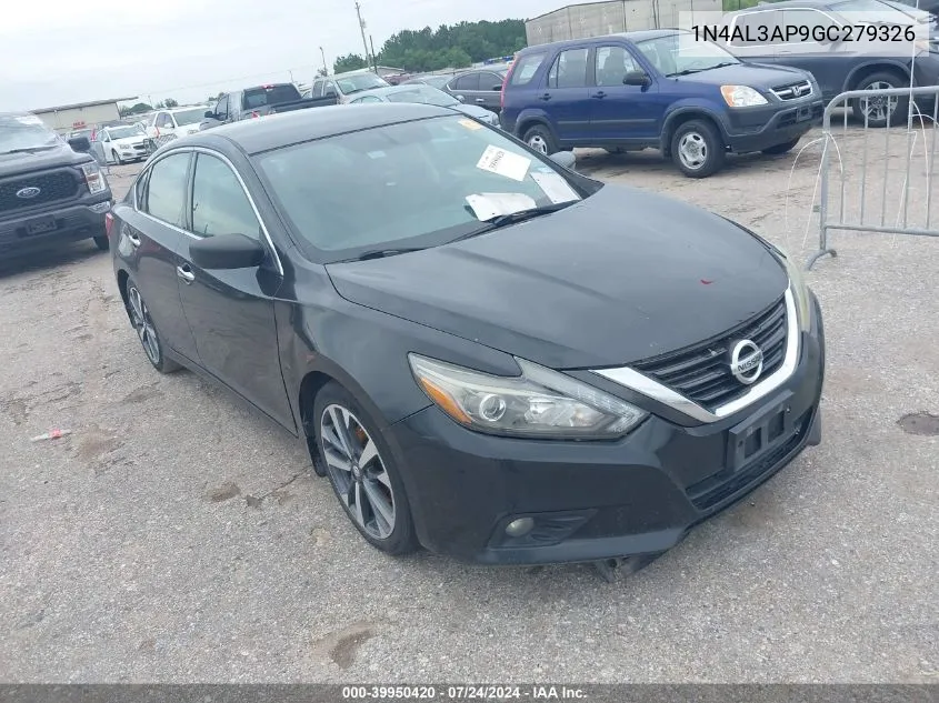 2016 Nissan Altima 2.5 Sr VIN: 1N4AL3AP9GC279326 Lot: 39950420