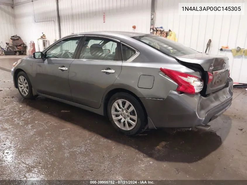 2016 Nissan Altima 2.5 S VIN: 1N4AL3AP0GC145305 Lot: 39955752