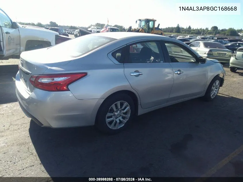 1N4AL3AP8GC168668 2016 Nissan Altima 2.5/2.5 S/2.5 Sl/2.5 Sr/2.5 Sv