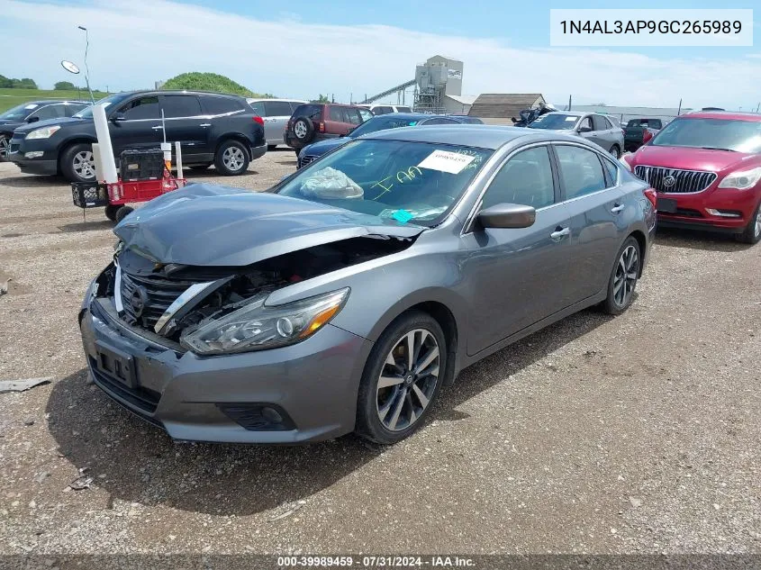 2016 Nissan Altima 2.5 Sr VIN: 1N4AL3AP9GC265989 Lot: 39989459