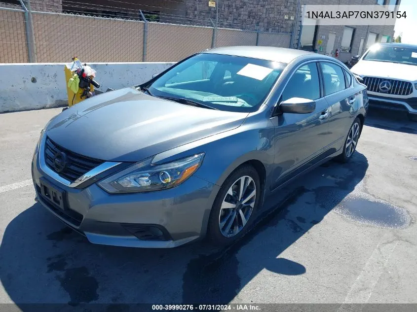 2016 Nissan Altima 2.5 Sr VIN: 1N4AL3AP7GN379154 Lot: 39990276