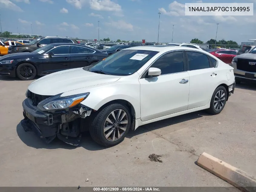 2016 Nissan Altima 2.5 Sl VIN: 1N4AL3AP7GC134995 Lot: 40012909