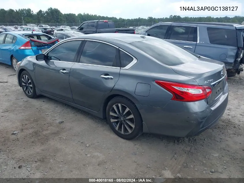 1N4AL3AP0GC138127 2016 Nissan Altima 2.5/2.5 S/2.5 Sl/2.5 Sr/2.5 Sv