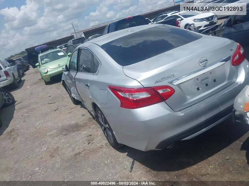 1N4AL3AP3GC192893 2016 Nissan Altima 2.5 Sv