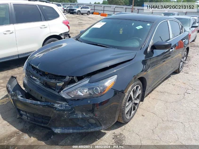 2016 Nissan Altima 2.5 Sr VIN: 1N4AL3AP2GC213152 Lot: 40028812