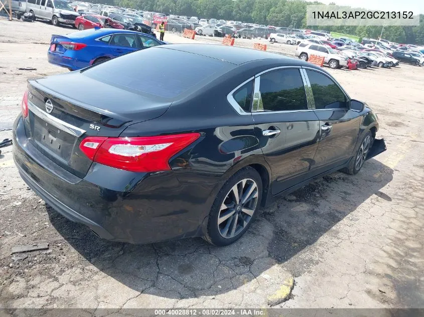 1N4AL3AP2GC213152 2016 Nissan Altima 2.5 Sr