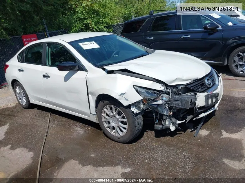 1N4AL3AP6GN361891 2016 Nissan Altima 2.5/2.5 S/2.5 Sl/2.5 Sr/2.5 Sv