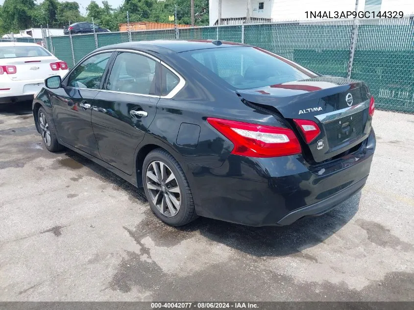 2016 Nissan Altima 2.5 Sl VIN: 1N4AL3AP9GC144329 Lot: 40042077