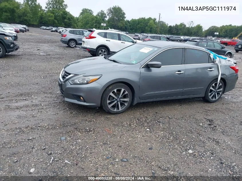 1N4AL3AP5GC111974 2016 Nissan Altima 2.5 Sr