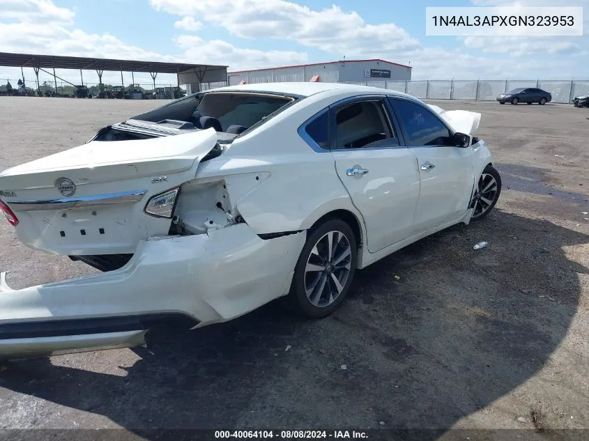 1N4AL3APXGN323953 2016 Nissan Altima 2.5 Sr