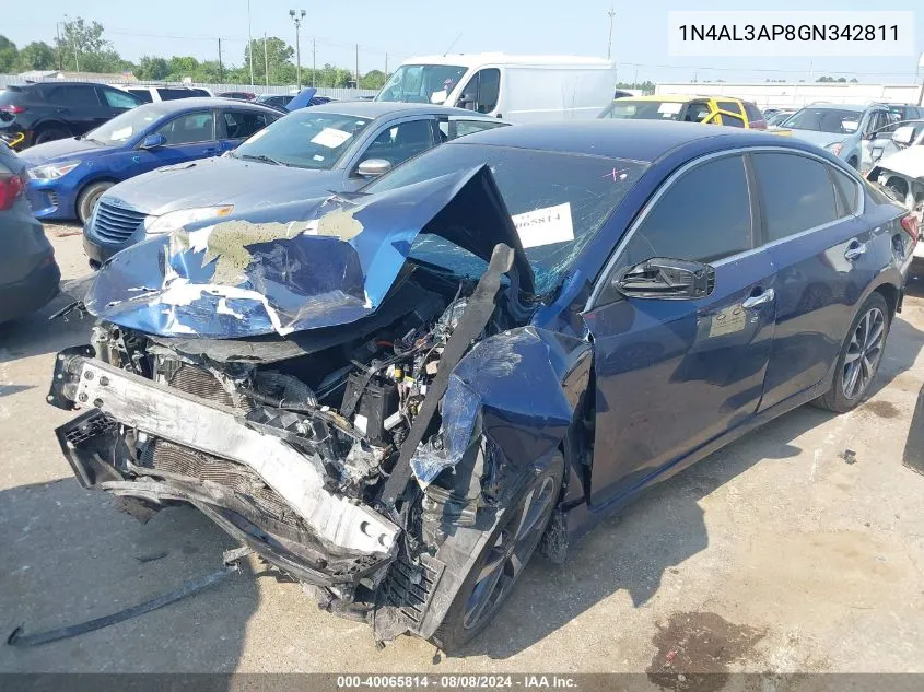 1N4AL3AP8GN342811 2016 Nissan Altima 2.5 Sr