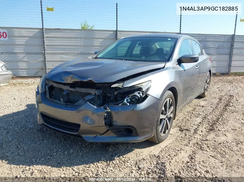 2016 Nissan Altima 2.5 Sr VIN: 1N4AL3AP9GC182885 Lot: 40074447