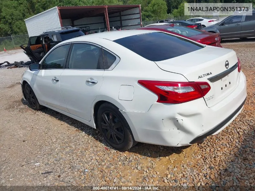 2016 Nissan Altima VIN: 1N4AL3AP0GN351373 Lot: 40074741