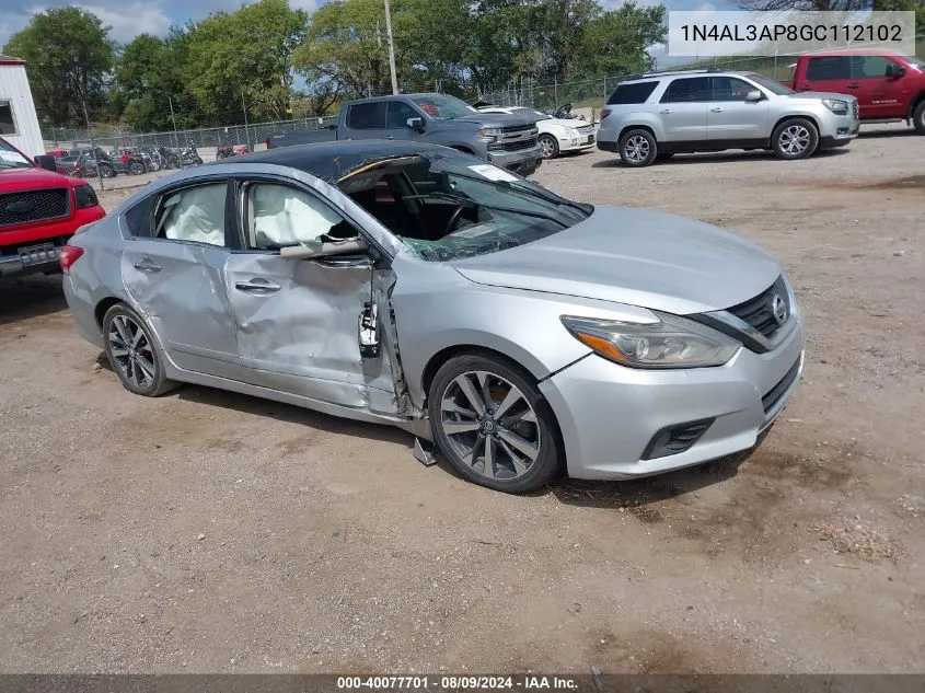 2016 Nissan Altima 2.5 Sr VIN: 1N4AL3AP8GC112102 Lot: 40077701