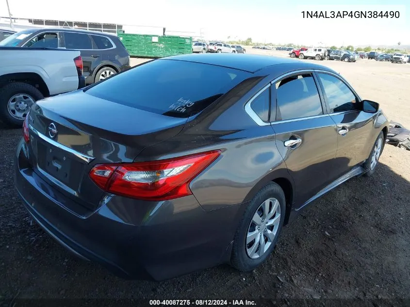 1N4AL3AP4GN384490 2016 Nissan Altima 2.5 S