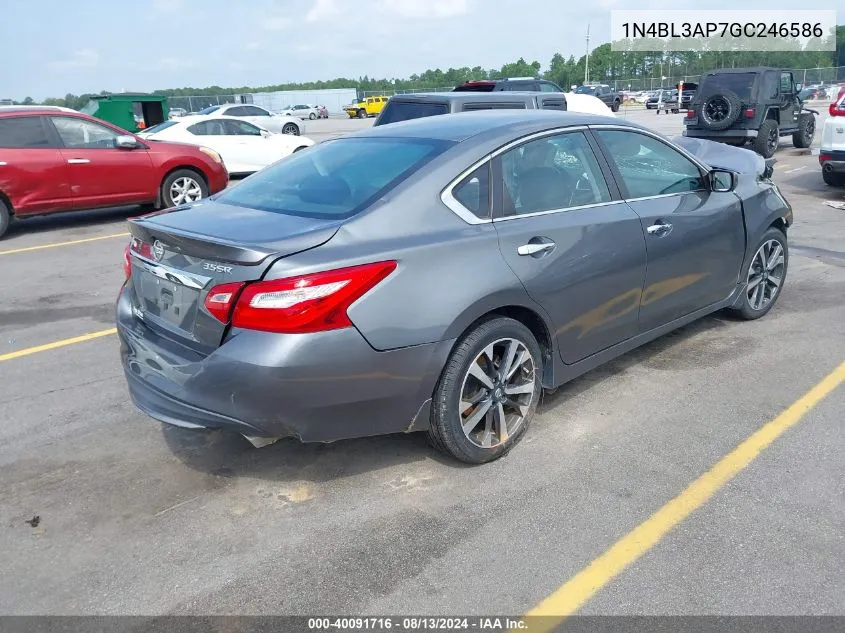 2016 Nissan Altima 3.5 Sr VIN: 1N4BL3AP7GC246586 Lot: 40091716