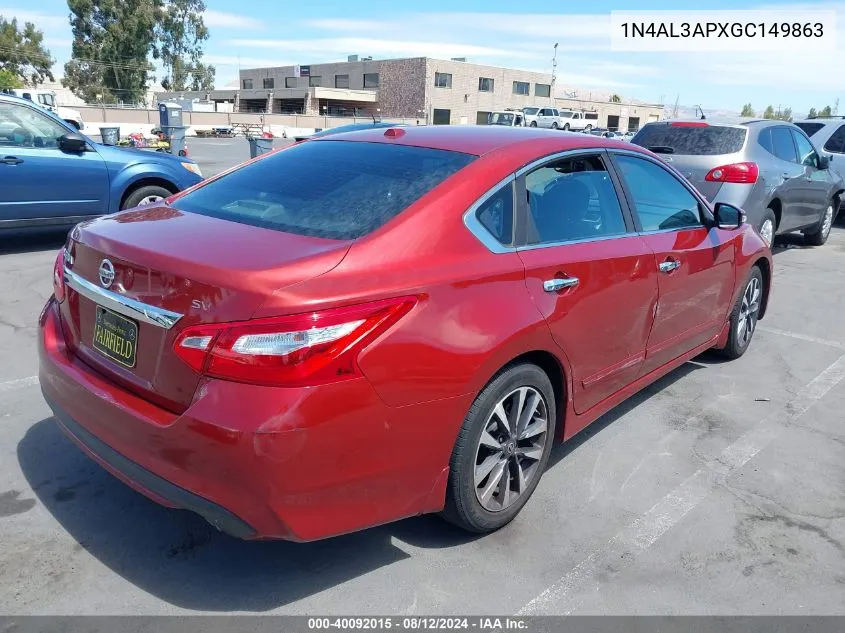 1N4AL3APXGC149863 2016 Nissan Altima 2.5 Sv