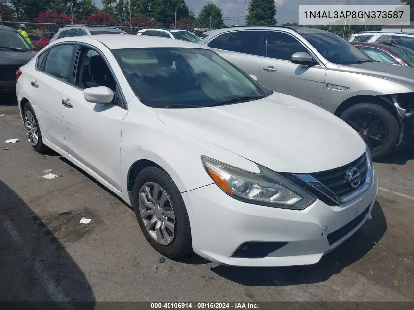 2016 Nissan Altima 2.5/2.5 S/2.5 Sl/2.5 Sr/2.5 Sv VIN: 1N4AL3AP8GN373587 Lot: 40106914