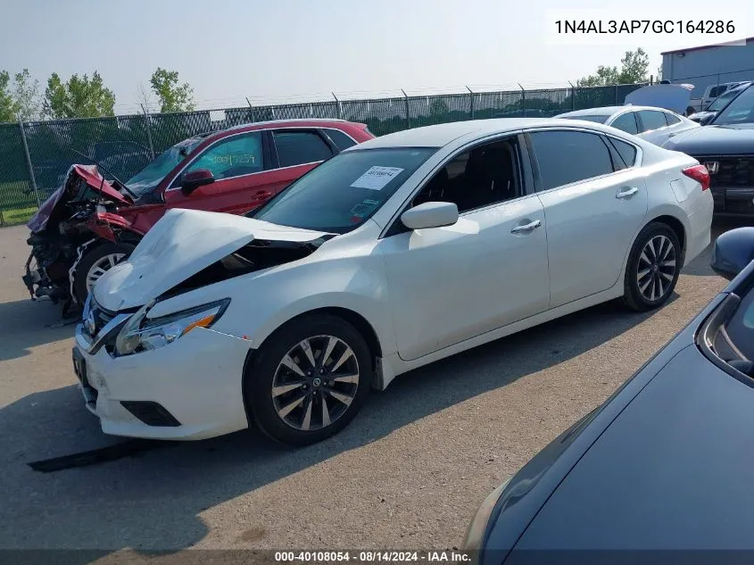 2016 Nissan Altima 2.5 Sv VIN: 1N4AL3AP7GC164286 Lot: 40108054